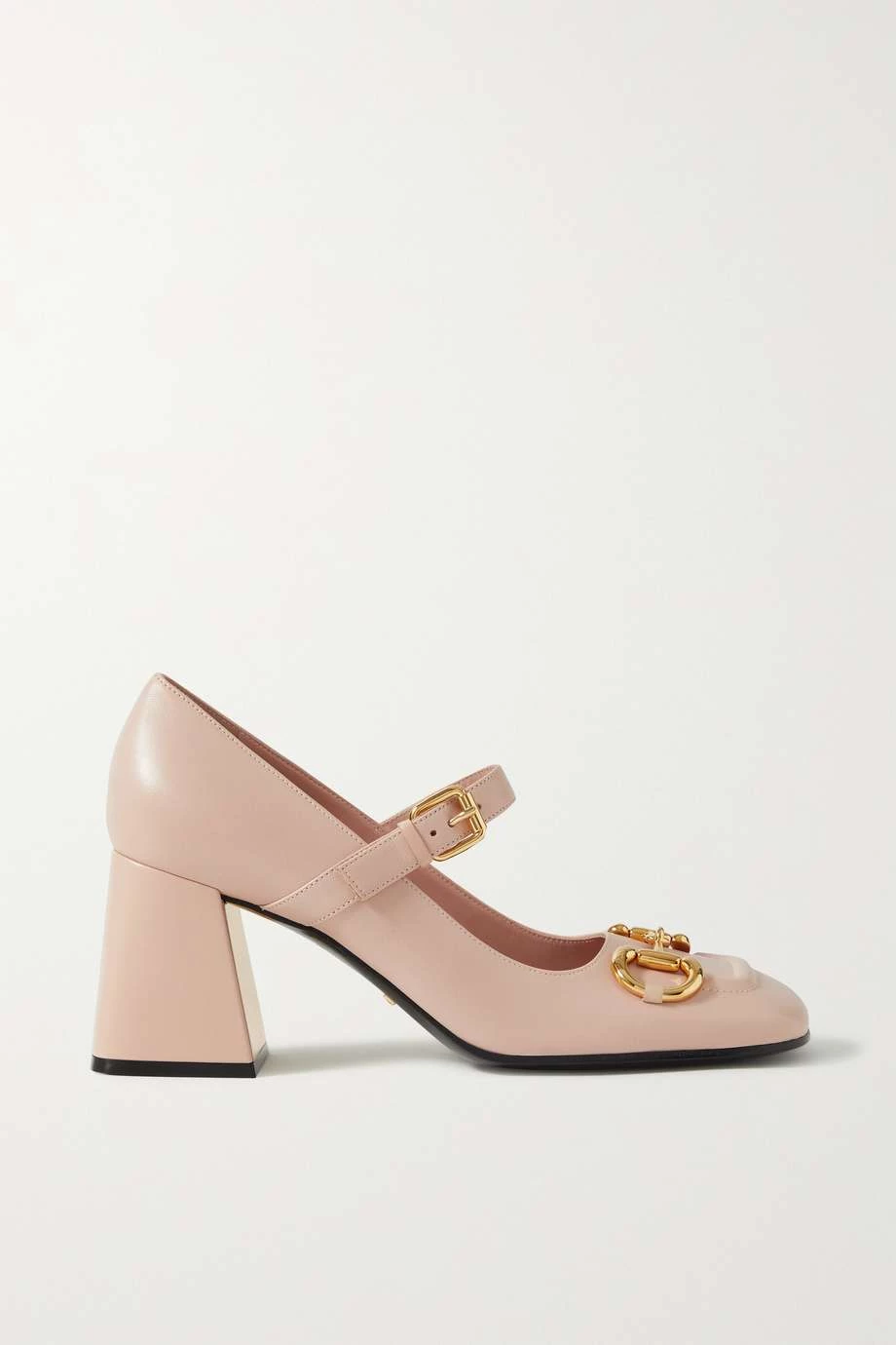 GUCCI Baby Pumps Aus Leder Mit Horsebit-Detail ,Neutral 1 GUCCI Baby Pumps Aus Leder Mit Horsebit-Detail ,Neutral