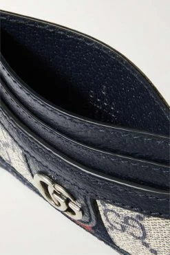 GUCCI Ophidia Bedrucktes Kartenetui Aus Beschichtetem Canvas Mit Besatz Aus Strukturiertem Leder ,Grau -Gucci Verkäufe w920 q60 391