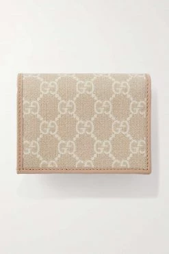 GUCCI Horsebit 1955 Portemonnaie Aus Beschichtetem Canvas Mit Print Und Lederbesätzen ,Weiß -Gucci Verkäufe w920 q60 425