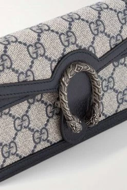 GUCCI Dionysus Super Mini Schultertasche Aus Beschichtetem Canvas Mit Lederbesätzen Und Print ,Navy -Gucci Verkäufe w920 q60 440