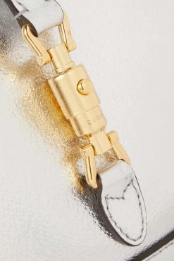 GUCCI Jackie Mini Schultertasche Aus Metallic-Leder Mit Verzierung ,Silber 9 GUCCI Jackie Mini Schultertasche Aus Metallic-Leder Mit Verzierung ,Silber -Gucci Verkäufe w920 q60 446