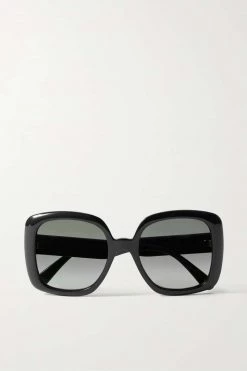 GUCCI EYEWEAR Oversized-Sonnenbrille Mit Eckigem Rahmen Aus Azetat ,Schwarz