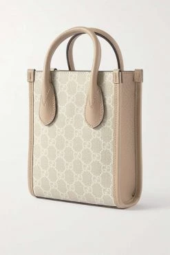 GUCCI GG Supreme Kleine Tote Aus Beschichtetem Canvas Mit Print Und Besätzen Aus Strukturiertem Leder ,Weiß -Gucci Verkäufe w920 q60 468