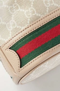 GUCCI Ophidia Mini Beuteltasche Aus Beschichtetem Canvas Mit Print Und Besatz Aus Strukturiertem Leder ,Beige -Gucci Verkäufe w920 q60 501