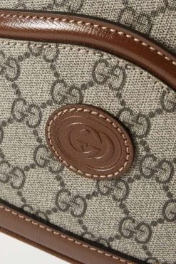 GUCCI GG Supreme Schultertasche Aus Beschichtetem Canvas Mit Print Und Lederbesätzen ,Braun -Gucci Verkäufe w920 q60 54