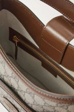 GUCCI GG Supreme Schultertasche Aus Beschichtetem Canvas Mit Print Und Lederbesätzen ,Braun -Gucci Verkäufe w920 q60 55