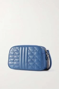 GUCCI GG Marmont Schultertasche Aus Matelassé-Leder ,Blau -Gucci Verkäufe w920 q60 559