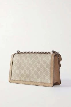GUCCI Dionysus Kleine Schultertasche Aus Beschichtetem Canvas Mit Lederbesätzen ,Beige -Gucci Verkäufe w920 q60 571