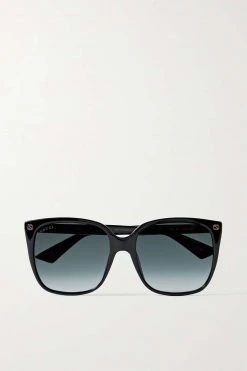 GUCCI EYEWEAR Sonnenbrille Mit D-Rahmen Aus Azetat ,Schwarz