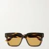GUCCI EYEWEAR Nouvelle Vague Sonnenbrille Mit Eckigem Rahmen Aus Azetat In Hornoptik