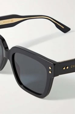 GUCCI EYEWEAR Nouvelle Vague Sonnenbrille Mit Eckigem Rahmen Aus Azetat ,Schwarz -Gucci Verkäufe w920 q60 647