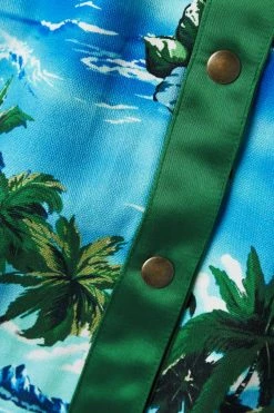 GUCCI Love Parade Rock Aus Bedrucktem Baumwoll-Canvas Mit Wickel-Effekt Und Satinbesatz ,Blau -Gucci Verkäufe w920 q60 73