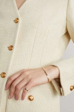 GUCCI Jacke Aus Tweed Aus Einer Baumwollmischung ,Weiß -Gucci Verkäufe w920 q60 742