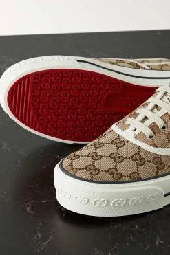 GUCCI Tennis 1977 Sneakers Aus Canvas Mit Logomuster ,Beige -Gucci Verkäufe w920 q60 768