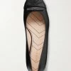 GUCCI Marmont Ballerinas Aus Gestepptem Leder Mit Logostickerei ,Schwarz