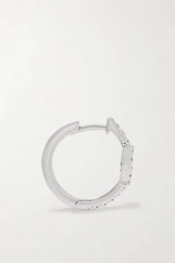 GUCCI Einzelne Creole Aus 18 Karat Weißgold Mit Diamanten -Gucci Verkäufe w920 q60 830