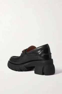 GUCCI Romance Loafers Aus Leder Mit Horsebit-Detail Und Plateau ,Schwarz -Gucci Verkäufe w920 q60 834