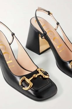 GUCCI Baby Slingback-Pumps Aus Leder Mit Horsebit-Detail ,Schwarz 7 GUCCI Baby Slingback-Pumps Aus Leder Mit Horsebit-Detail ,Schwarz -Gucci Verkäufe w920 q60 844
