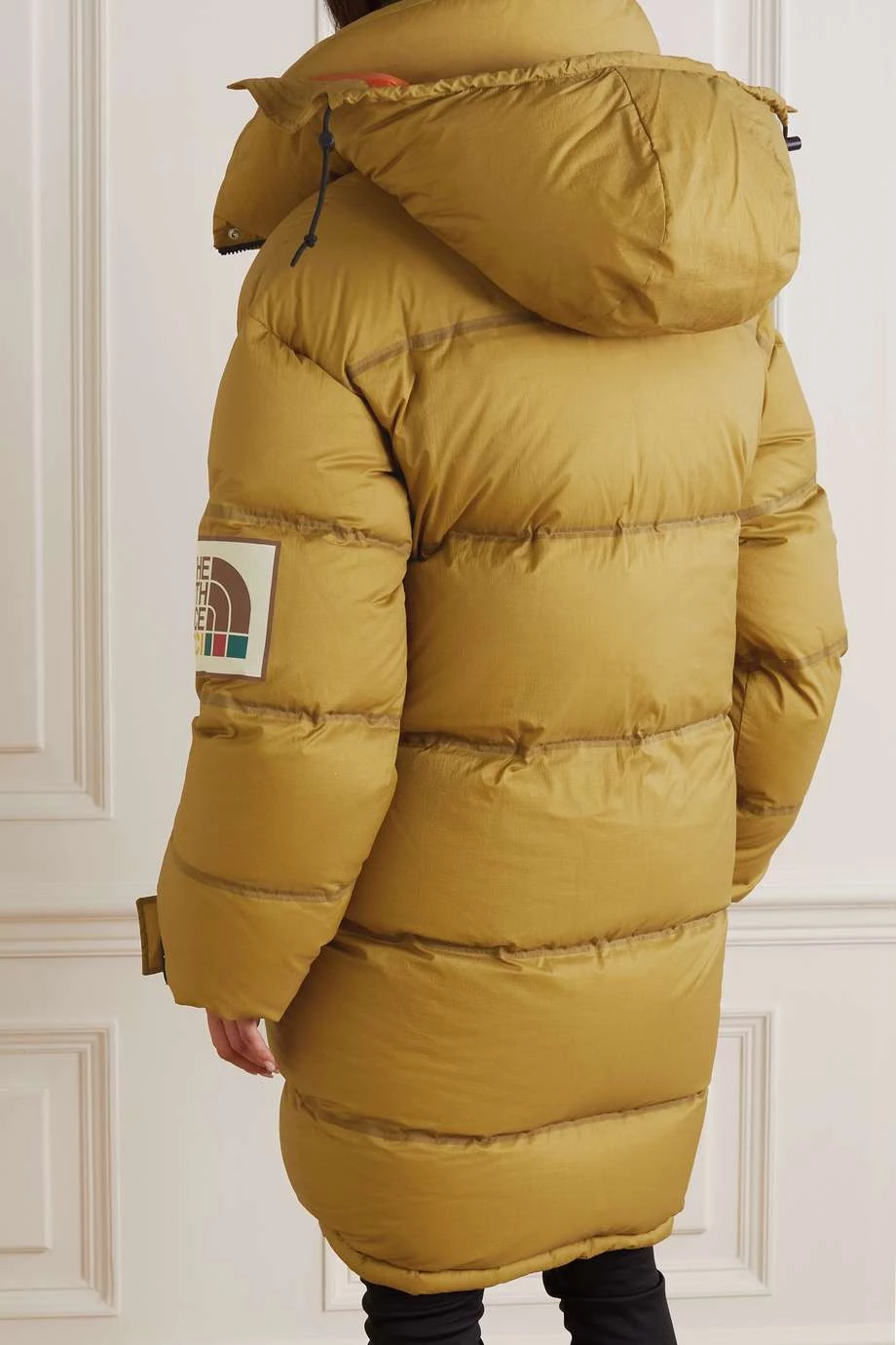 GUCCI + The North Face Daunenmantel Aus Gestepptem Ripstop Mit Kapuze ,Grün 4 GUCCI + The North Face Daunenmantel Aus Gestepptem Ripstop Mit Kapuze ,Grün – Bild 4