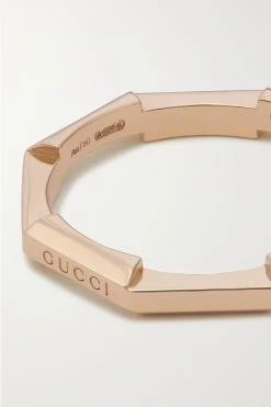 GUCCI Link To Love Ring Aus 18 Karat Roségold -Gucci Verkäufe w920 q60 865