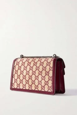 GUCCI Dionysus Schultertasche Aus Stroh Mit Stickereien Und Besätzen Aus Strukturiertem Leder ,Rot -Gucci Verkäufe w920 q60 869