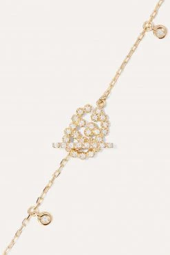 GUCCI GG Running Armband Aus 18 Karat Gold Mit Diamanten -Gucci Verkäufe w920 q60 892