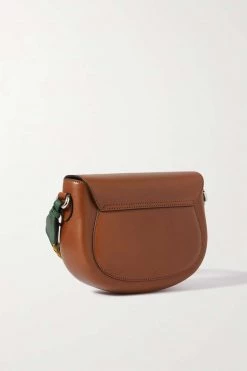 GUCCI Schultertasche Aus Leder Mit Prägung ,Braun -Gucci Verkäufe w920 q60 896