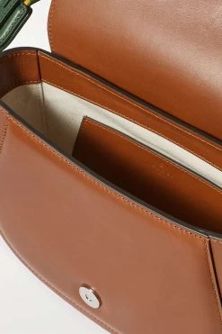 GUCCI Schultertasche Aus Leder Mit Prägung ,Braun -Gucci Verkäufe w920 q60 898