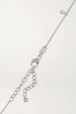 GUCCI GG Running Kette Aus 18 Karat Weißgold Mit Diamanten -Gucci Verkäufe w920 q60 901