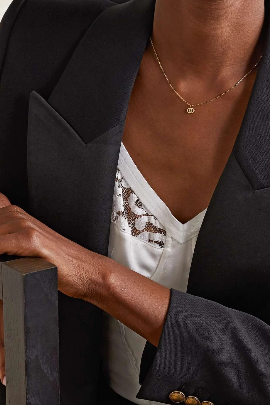 GUCCI GG Running Kette Aus 18 Karat Gold Mit Topas 2 GUCCI GG Running Kette Aus 18 Karat Gold Mit Topas – Bild 2