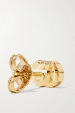 GUCCI GG Running Ohrringe Aus 18 Karat Gold -Gucci Verkäufe w920 q60 916