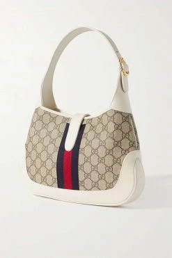 GUCCI Jackie 1961 Kleine Schultertasche Aus Beschichtetem Canvas Und Leder Mit Webband ,Weiß 8 GUCCI Jackie 1961 Kleine Schultertasche Aus Beschichtetem Canvas Und Leder Mit Webband ,Weiß -Gucci Verkäufe w920 q60 970