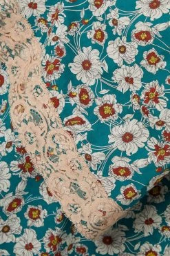 GUCCI Love Parade Minikleid Aus Voile Aus Einer Baumwollmischung Mit Blumenprint Und Spitzenbesätzen ,Mehrfarbig -Gucci Verkäufe w920 q60 99